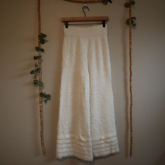 PH5 Wide Leg Fuzzy Flared High Rise Pants Size Small - Picture 5 of 6